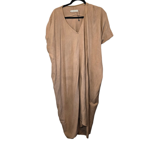 NWOT Mccullough Classic Easy Fit Pull Over Dress Caftan Mrs. Roper Size Medium - Picture 1 of 7